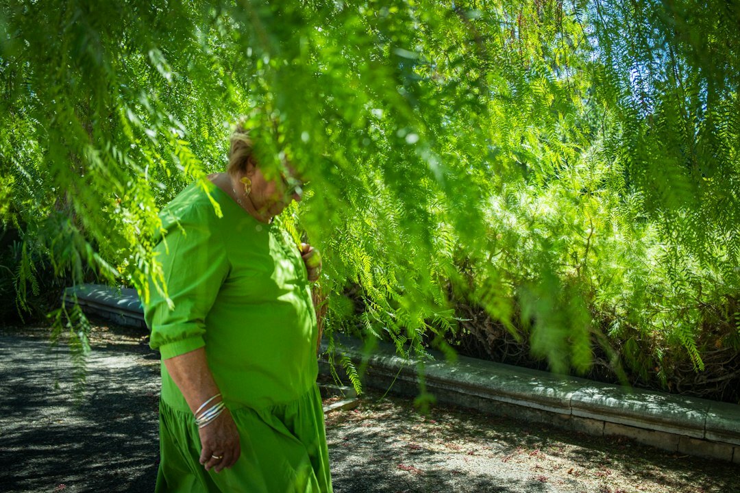 senior woman gardening