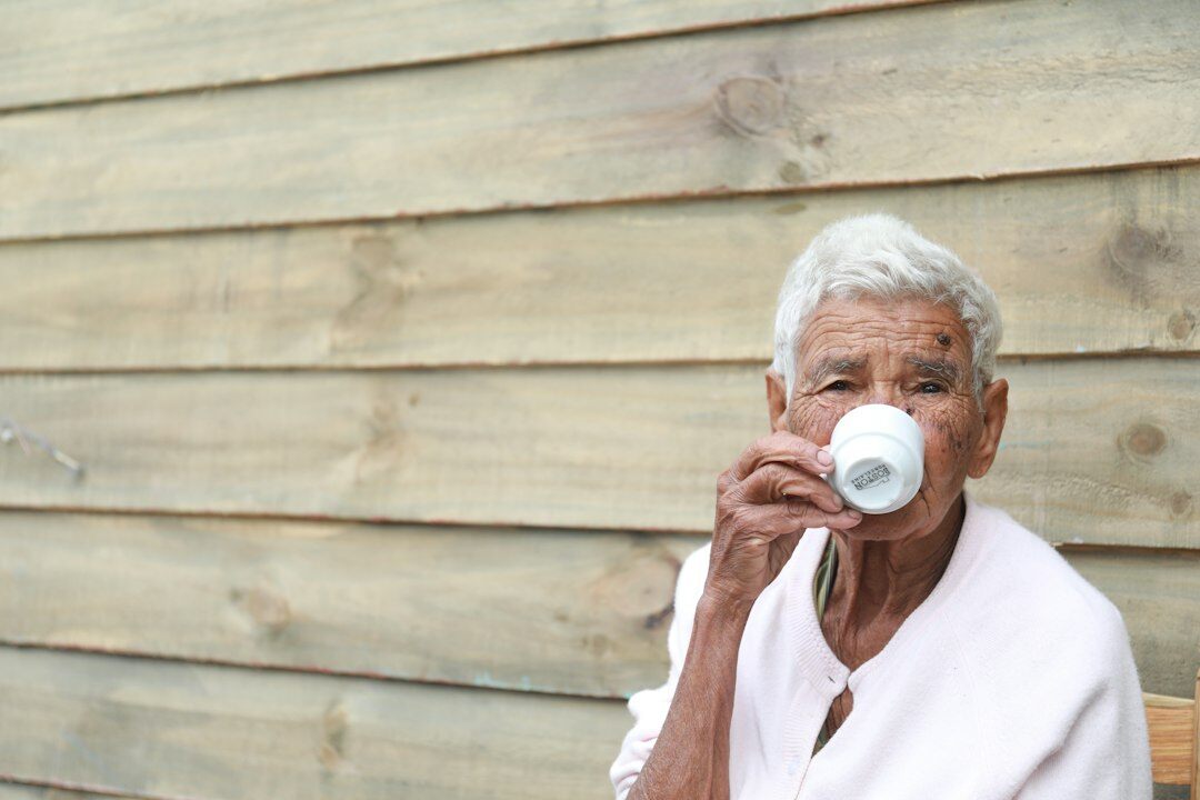 seniors enjoying tea